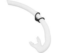 Tube respiratoire de plongée pliable embout souple en silicone tuba de plongée libre pour la chasse sous-marine natation plongée en apnée blanc
