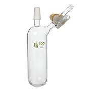 Tube Rettberg® Schlenk, 10 ml, noyau NS 14,5/23, côté. Robinet en verre 2,5 mm et olive 9 mm