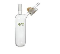 Tube Rettberg® Schlenk, 100 ml, noyau NS 14,5/23, côté. Robinet en verre 2,5 mm et olive 9 mm