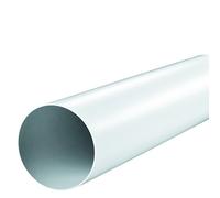 Tube rond de ventilation DN 150 mm 1,0 m en plastique PVC