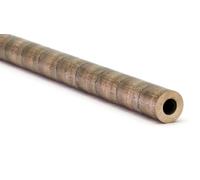 Tube rond en bronze, Ø 31 x 14 x 100 mm.