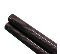 Tube rond en Fiber de carbone 2 pièces, Tube en Fiber de carbone brillant uni 3K, tiges rondes creuses en Fiber de carbone pultrudées de 500mm(7x5x500mm)