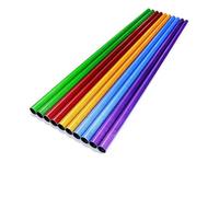 Tube Rond En Fiber De Carbone 3K, Longueur 500mm, 8x6mm, Coloré, Surface Brillante, Haute Dureté for L'industrie Des Drones Bricolage, 2 Pièces(Silver)