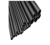 Tube rond en fibre de carbone 3K, 500 mm/1000 mm de long, enroulé en rouleau, for avion, multicoptère, quadricoptère, RC(Twill matte,22x24x500mm)