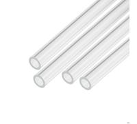 Tube rond en PMMA SOURCING MAP Transparent Rigide Rond Tuyau 4pcs 4mm ID 8mm OD 6"" pour Lampe Lanterne Eau refroidissement Système