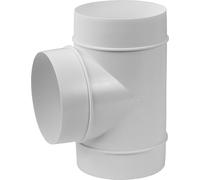Tube rond pièce en T Ø 125 mm Conduit d'évacuation d'air Conduit d'amenée d'air Système de ventilation Système de conduits ronds