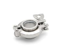 Tube Sanitaire En Acier Inoxydable 316L 1.5/2 Pouces Avec Hublot Plat À Tri Clamp, Raccord De Tuyauterie Alimentaire 50,5 Mm Intérieur(2 inch)