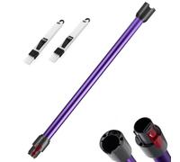 Tube Télescopique Compatible avec Dyson V7 V8 V10 V11 V15, Tube d'extension Rigide avec Deux 2 en 1 Brosses, Violet