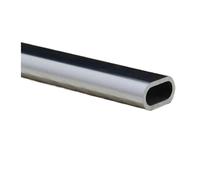 Tube télescopique ovale en alliage d'aluminium 6061 T6, haute dureté, for la construction, dimensions: 20, 25, 30, 40, 45, 50, 60, 80mm, différentes tailles disponibles.(50CMX4_50X25X2MM)