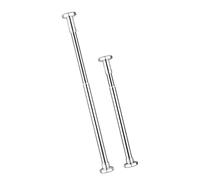 Tube télescopique réglable en acier inoxydable avec 25, B | Diamètre en mm pour armoire, armoire, salle de bain