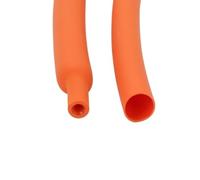 Tube thermorétractable à double paroi de 2 mètres de 1,6 mm à 12,7 mm, gaine thermorétractable épaisse 3:1, fil d'enveloppement doublé d'adhésif(Orange,6.4mm)