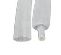 Tube thermorétractable à double paroi, diamètre 12,7/15,4/19,1/25,4/30/39/50 mm, colle épaisse, rapport 3:1, kit de gaine thermorétractable adhésive for fil enroulé(Clear,Dia 15.4mm)