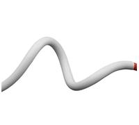 Tube thermorétractable en Silicone Blanc 1.7:1 - Isolateur de Manchon de câble Flexible - 1 m de Longueur, 1 mm à 20 mm de diamètre, évalué à 2500 V(5mm)