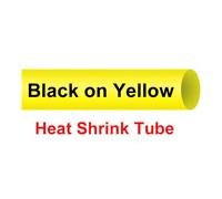 Tube Thermorétractable Pour Étiqueteuse Dymo Bal 37,18055,18051,18052,18053,18054,18056,18057,18058,4200,5000,5200 - Type Black On Yellow-6mm