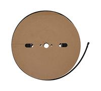 Tube Thermorétractable Roulé 100m, Diamètre 6,4mm Noir, Double Couche, Étanche et Isolant - Adhésif Thermofusible, Résistance et Protection Anti - Fuite, Idéal pour Câblage