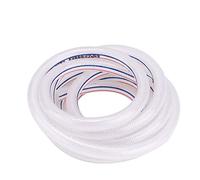 Tube tressé Flexible renforcé de PVC de 8/12mm, Tuyau Transparent, Haute résistance, Utilisation Durable pour l'irrigation du Jardin (3 mètres/9,84 Pieds)