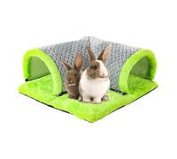 Tube tunnel lavable en polaire douce pour petit animal, jouet pour chinchilla, furet, écureuil, cochon d'Inde et autres petits animaux de compagnie (polaire, 35 x 35 x 15 cm)