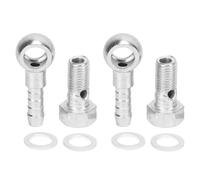 Tube Tuyau de Carburant Adaptateur de raccord de frein en acier inoxydable M8, raccords de tuyau banjo étanches pour tuyaux d'huile de 4 à 5 mm