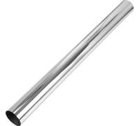 Tube Tuyau Échappement Droit Tube Tuyau Échappement Voiture Mandrel Bend Diy Tuyauterie Personnalisée 76Mm/3" Od 762Mm/30" Longueur D'Extrémité T304 Acier Inoxydable Ton Argenté