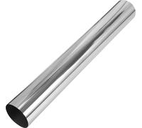 Tube Tuyau Échappement Droit Tube Tuyau Échappement Voiture Mandrel Bend Diy Tuyauterie Personnalisée 114Mm/4.5" Od 889Mm/35" Longueur Extrémité T304 Acier Inoxydable Ton Argenté