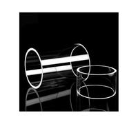 Tube Verre Quartz Transparent, Résistant Hautes Températures, 100mm, 1PC | Résistance Chaleur 1200℃, Haute Transmission Lumineuse, Résistant Acides, Utilisation Laboratoire(OD115mm x T5mm)