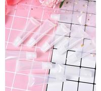 Tube Vide Pour Rouge À Lèvres 5/10/15ml, Baume À Lèvres Doux, Récipient Transparent À Presser, 10 Pièces