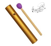 Tube Wah-Wah Arc-en-ciel, instrument de percussion professionnel, gamme de fréquences 512 Hz à 960 Hz, idéal pour la relaxation personnelle et l'éveil musical des tout-petits.(Orange)
