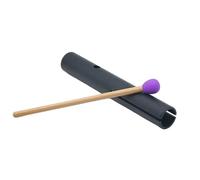 Tube Wah Wah avec maillet Tube en Aluminium DEF Note, méditation, guérison sonore, Instruments de Percussion for Enfants(Black F Note 25cm)