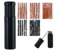 Tubeless Kit de réparation de pneu de vélo, kit tubeless avec 1 alésoir à fourche et 35 bandes adhésives pour outils de fixation des pneus de vélo