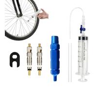 Tubeless Seringue,Seringue de Mastic de Vélo,Kit de Montage Tubeless,Outil de Retrait de Noyau de Valve de Seringue D'injecteur,Outil D'extraction de Valve,pour la Réparation de Vélos