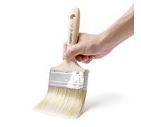 TubeRoo Grand pinceau de 100 mm - Pinceau de peinture de qualité supérieure pour peinture, huile de bois et peinture murale - Pinceau à lasure pour lasure sur bois - Pinceau de peinture professionnel