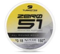 Tubertini Monofilament de pêche zéro 51 ALL ROUND BOLO Couleur Light Blue - Haute élasticité et résistance - Faible absorption d'eau - 150 m - 300 m - 1000 m - du diamètre Ø 0,12 au diamètre Ø 0,30
