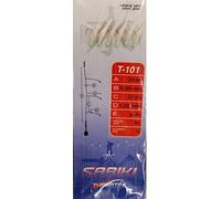 Tubertini Sabiki T 101 8 2.0 m Diametro 0.285 mm Sabiki Pêche en Mer Bas de Ligne Mitraillette Montage Bateau