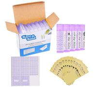 Tubes à baume pour lèvres - Paquet de 50 - Bricolage - Violet - 3/16 oz (5,5 ml) - Comprend 50 autocollants de baume à lèvres inscriptibles et 50 imprimés - Mécanisme de torsion et un bonnet - Vide