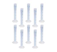 Tubes à essai en laboratoire 10 pièces avec base hexagonale et échelle bleue pour une lecture facile dans le travail scientifique ensemble d ' expérimentation scientifique à domicile
