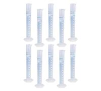 Tubes à essai en laboratoire 10 pièces avec base hexagonale et échelle bleue pour une lecture facile dans le travail scientifique ensemble d ' expérimentation scientifique à domicile