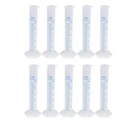 Tubes à essai en laboratoire 10 pièces avec base hexagonale et échelle bleue pour une lecture facile dans le travail scientifique ensemble d ' expérimentation scientifique à domicile