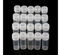 Tubes À Essai En Plastique De 5ml, 20 Pièces, Flacons D'échantillon, Conteneur De Poudre, Artisanat, Bouchon À Vis, Pour Fournitures De Bureau Et D'école De Chimie Q1jc