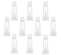 Tubes à lèvres à lèvres vides de 10 pc, tubes baume rechargeables de 10 ml, récipients brise transparentes, soupe baume réutilisables pour