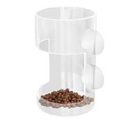 Tubes à poissons, tube d'alimentation d'aquarium - Plat avec ventouse - Fournitures d'alimentation claires - Bol de support alimentaire - Accessoires pour réservoir Turtle Shrimp
