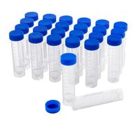 Tubes centrifuger en plastique Ackers Science 25 pi ces - 50 ml, fond conique jupe gradu , marques, bouchon vis bleu