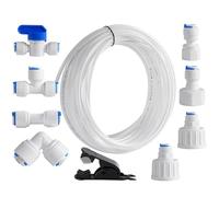 Tubes D'alimentation En Eau - Kit De Tuyau De Tuyau De Réfrigérateur 15 M, Purificateur D'eau De Réfrigérateur À Tube Rapide, Comprend Le Coupeur | Installation Facile Avec Des Connecteurs Pour Le Sys