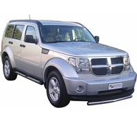 Tubes de bas de caisse en acier inoxydable pour Dodge Nitro 2007-2012 Noir