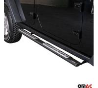 Tubes de bas de caisse en acier pour Jeep Wrangler 2007-2018 Noir