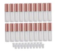 Tubes de brillant à lèvres vides, 20 pièces de recharge tubes vides pour bricolage brillant à lèvres, baume/cosmétique (rose)