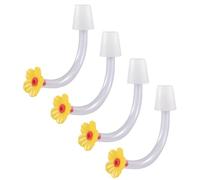 Tubes de distributeur de nourriture, pièces de rechange anti-goutte | Tubes de nourriture pour oiseaux avec pointe anti-goutte | Convient pour l'intérieur et l'extérieur, le jardin, le chemin de