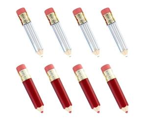 Tubes de Gloss à Lèvres en Crayon 8 Pièces Vides | Format Fin et Moderne, pour Huile à Lèvres et Gloses, Rangement Compact, Maquilleurs et Passionnées