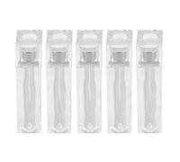 Tubes de Gloss à Lèvres Vides As 5 Pièces, Forme Cube et Vague | Rechargeables, Anti-fuite, Structure Stable, pour Tests et Création Cosmétique Diy, Look Cristal Élégant