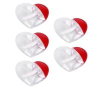 Tubes de Gloss Vides de Cœur en Plastique, Lot de 5 Set de Set