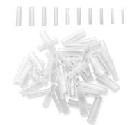 Tubes de greffage pour branches d'arbre - Outil de bourgeonnement en silicone, 50 pièces de connecteur flexible pour union de tige, manchon de protection, approvisionnement agricole, lien de fusion